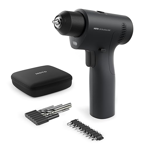 HOTO 16V Brushless Power Drill, 50 N·m High Torque with