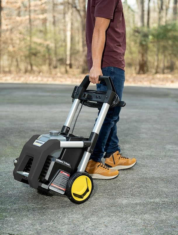 Kärcher Pressure Washer K1700B, CETA Certified, 3 Spray Nozzles, Detergent Tank, for Cars, Driveways, Siding, Patios, 1.2 max. GPM