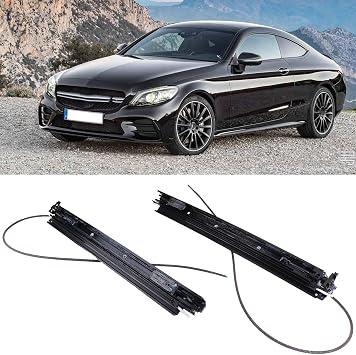 2PCS Left&Right Panoramic Sunroof Sliding Track Compatible with Mercedes W205 C43 AMG C63 C300 C350e 2015 2016 2017 2018 2019 2020 2021 2.0L 3.0L 4.0L Replaces A2057801100 A2057801200