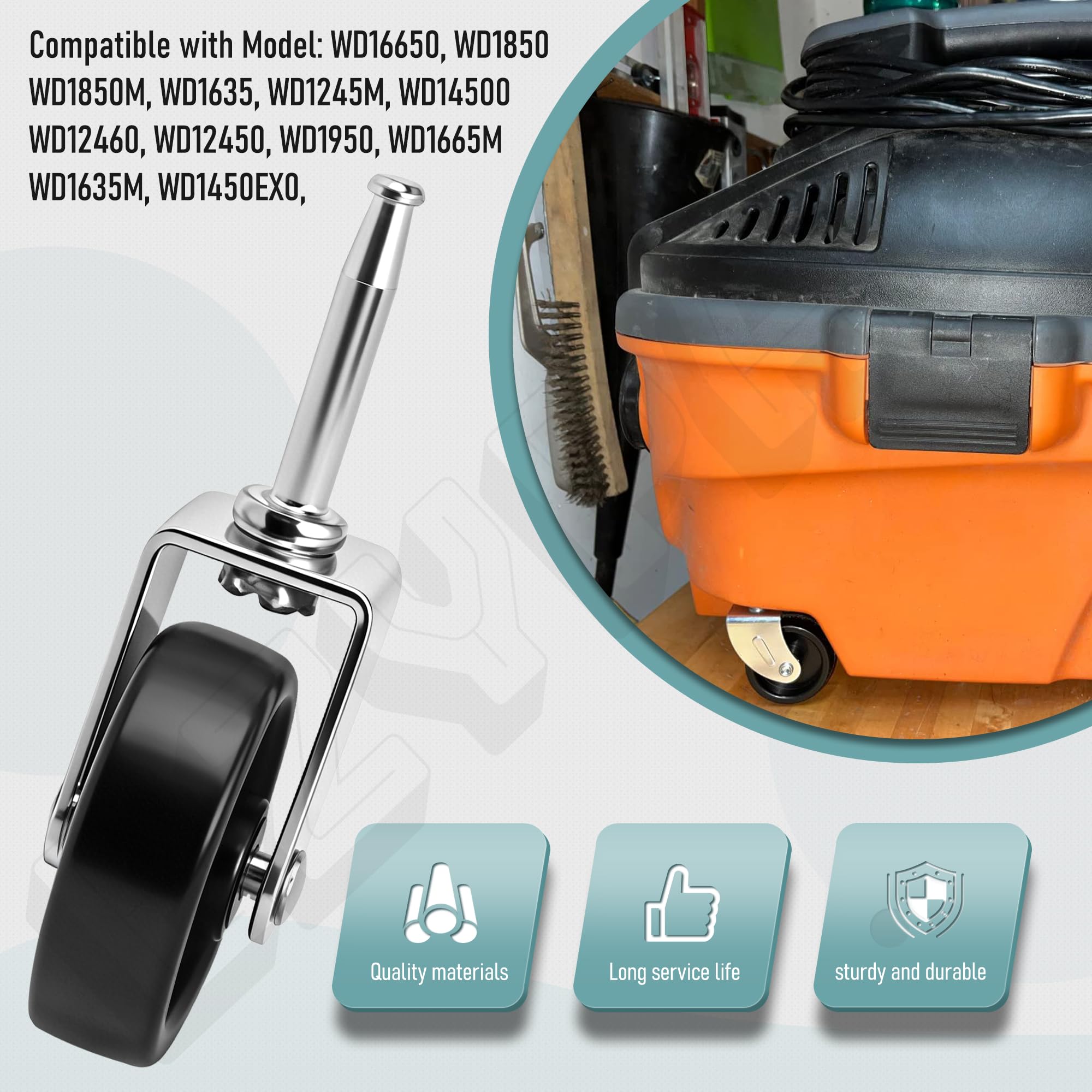 Amazon.com: 12293 Wet Dry Vacuum Caster Wheel - Shop Vac
