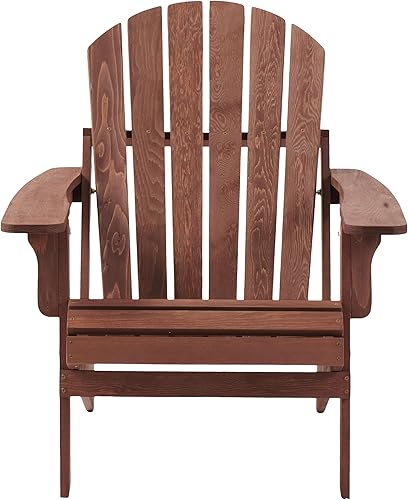 Miniatura 8 de Oversized Wooden Outdoor Folding Adirondack Chair Pre - Assembled Backrest & Seat Board for Effortless Setup  Wood Patio Chair for Garden, Backyard,