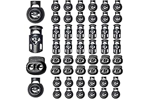 48 Pieces Upgraded Plastic Cord Locks