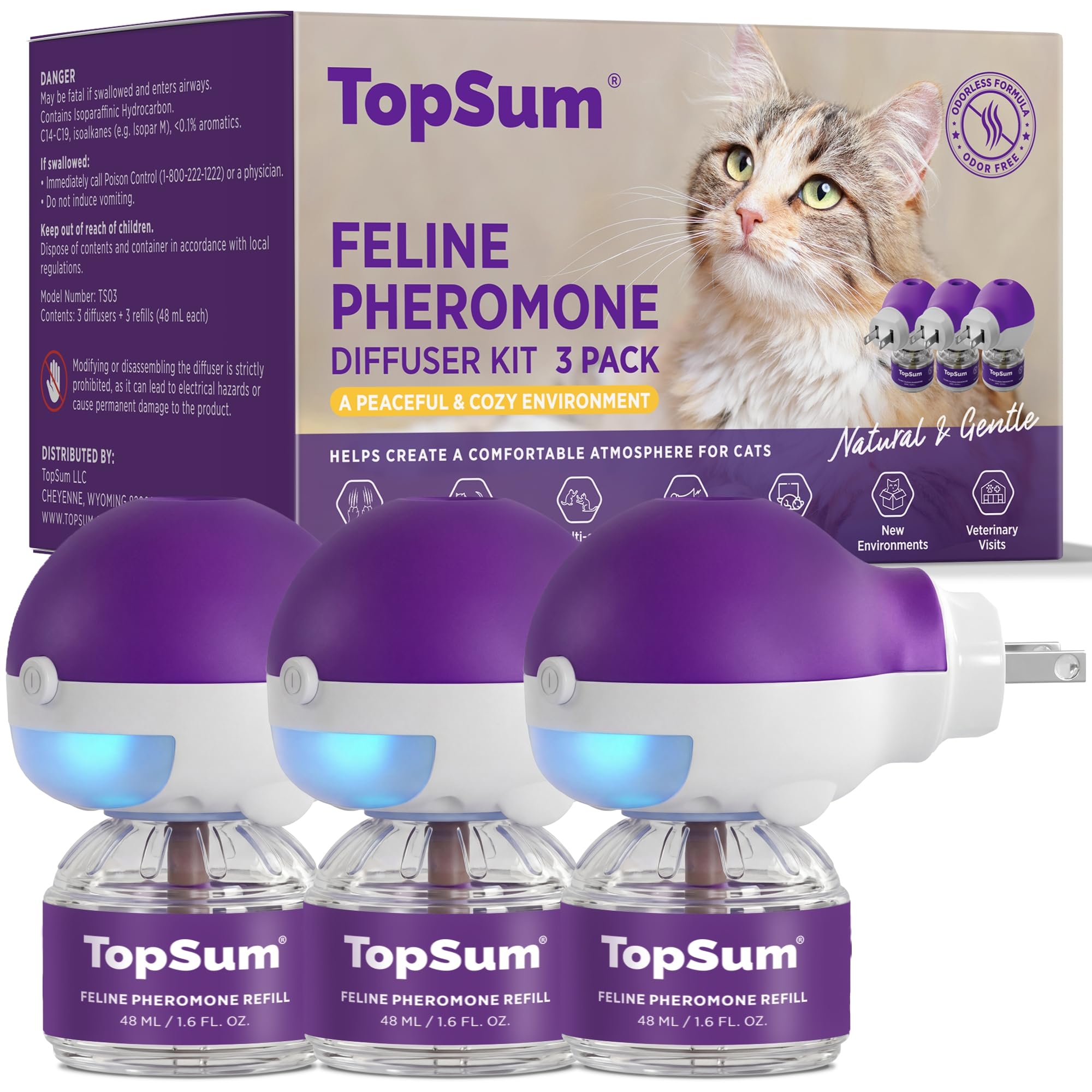 TopSum Cat Calming Pheromone Diffuser
