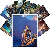 Vista 1 de PIXILUV Postales vintage 24 unids increíbles paisajes y gente hermosa ilustración cómica vintage