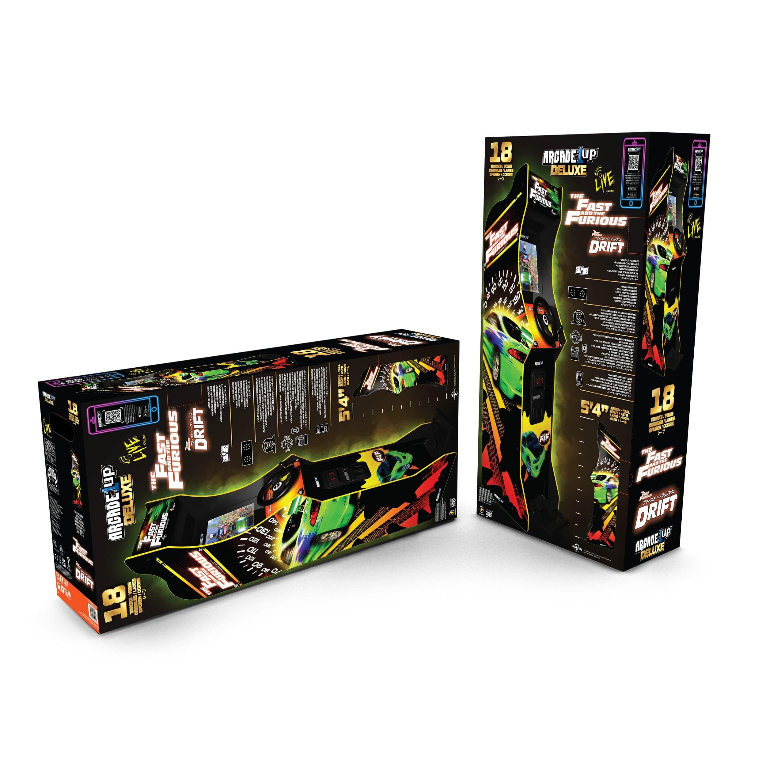 The Fast & The Furious Deluxe Arcade Game for Your Home, with 5-Foot-Tall Stand-up Cabinet, 2 Classic Games, and 17-inch LCD Screen 8