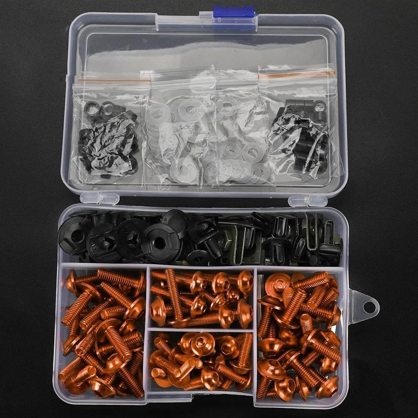 Complete Fairing Bolts Kit Screws Nut For Suzuki B-King For Boulevard C90 S50 S83 Gw250 For Inazuma Rf900r Rgv250 CNC Alloy(Orange)