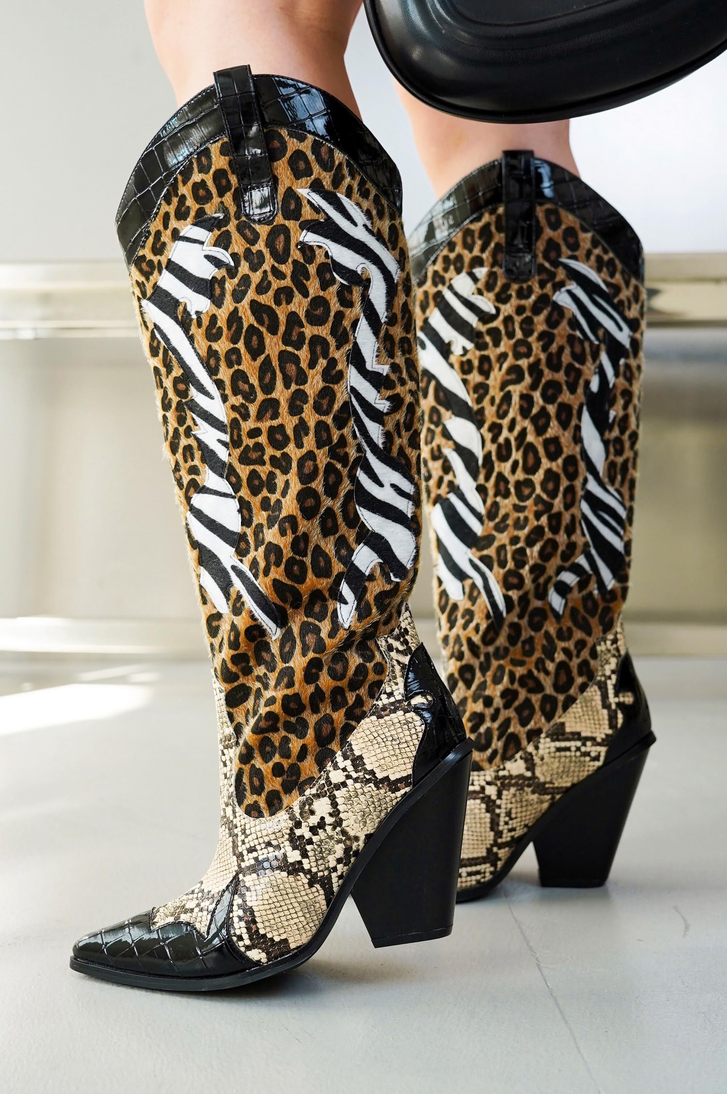 Bottes mi-mollet pour femmes 50033