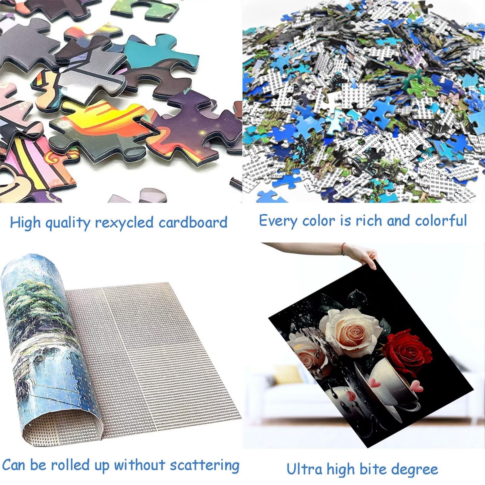 Puzzle 3000 elementów różowe puzzle dla dorosłych kubek 122 x 81 cm Unikalne rzemiosło Klasyczne drewniane układanka 3D do rodzinnych gier aktywnych, układanka do samodzielnego wykonania nawet do