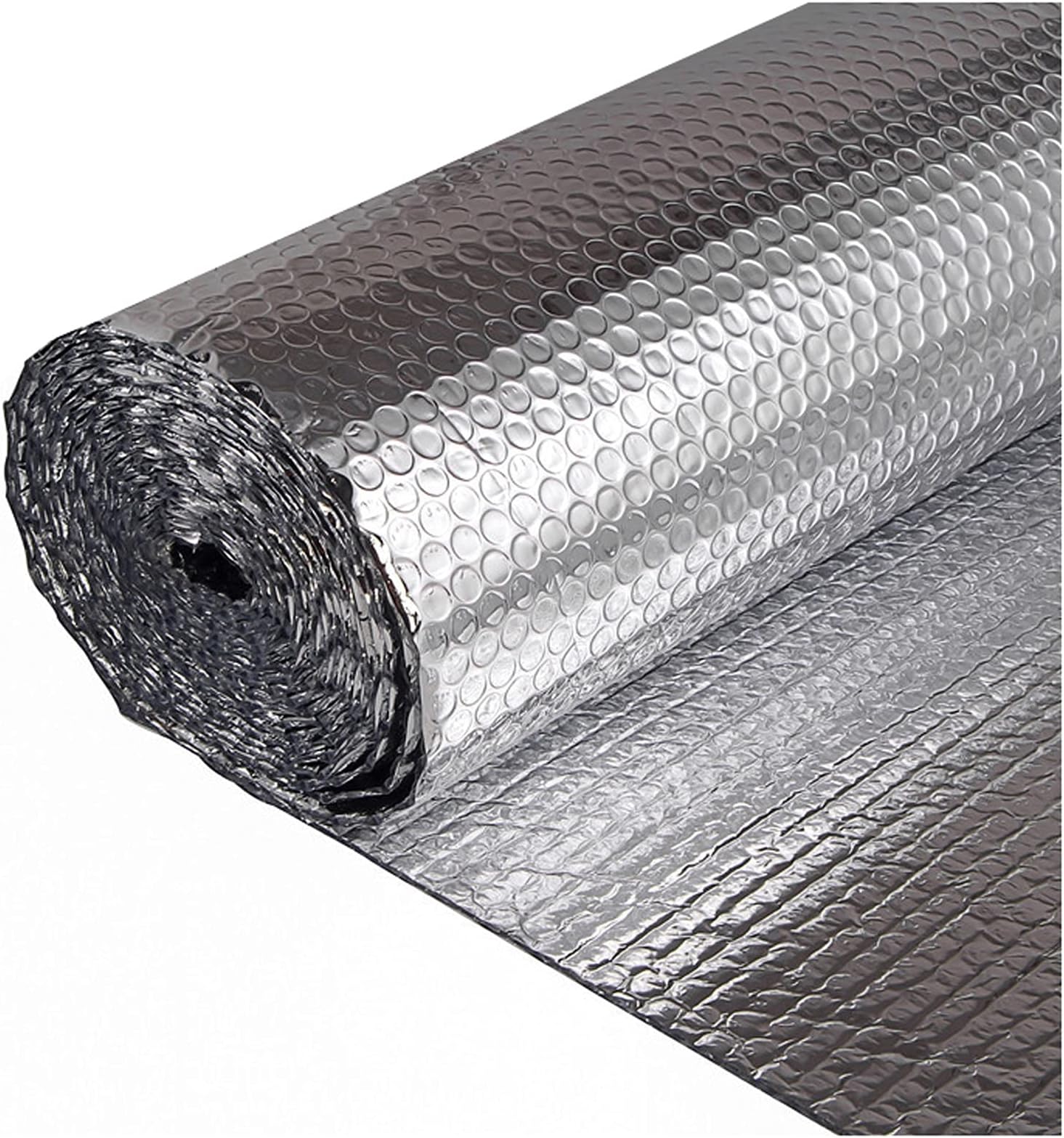 Radiator Reflector Foil Heat Reflective Insulation Foil Loft Foil Insulation Thermal Insulation Aluminium Foil Membrane for Walls Floors Roofs Insulating Wrap Easy Install Bubble Foil Insulation Radi