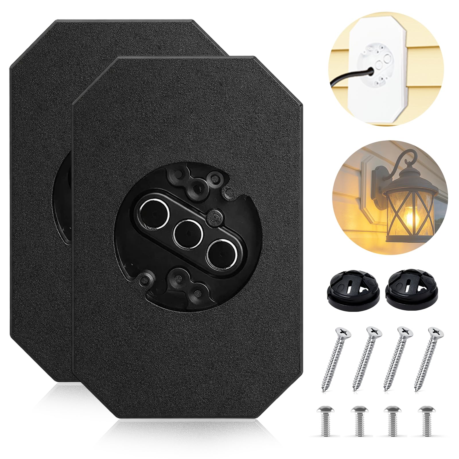 Revêtement double de 1,27 cm bloc de montage vinyle pour éclairage extérieur