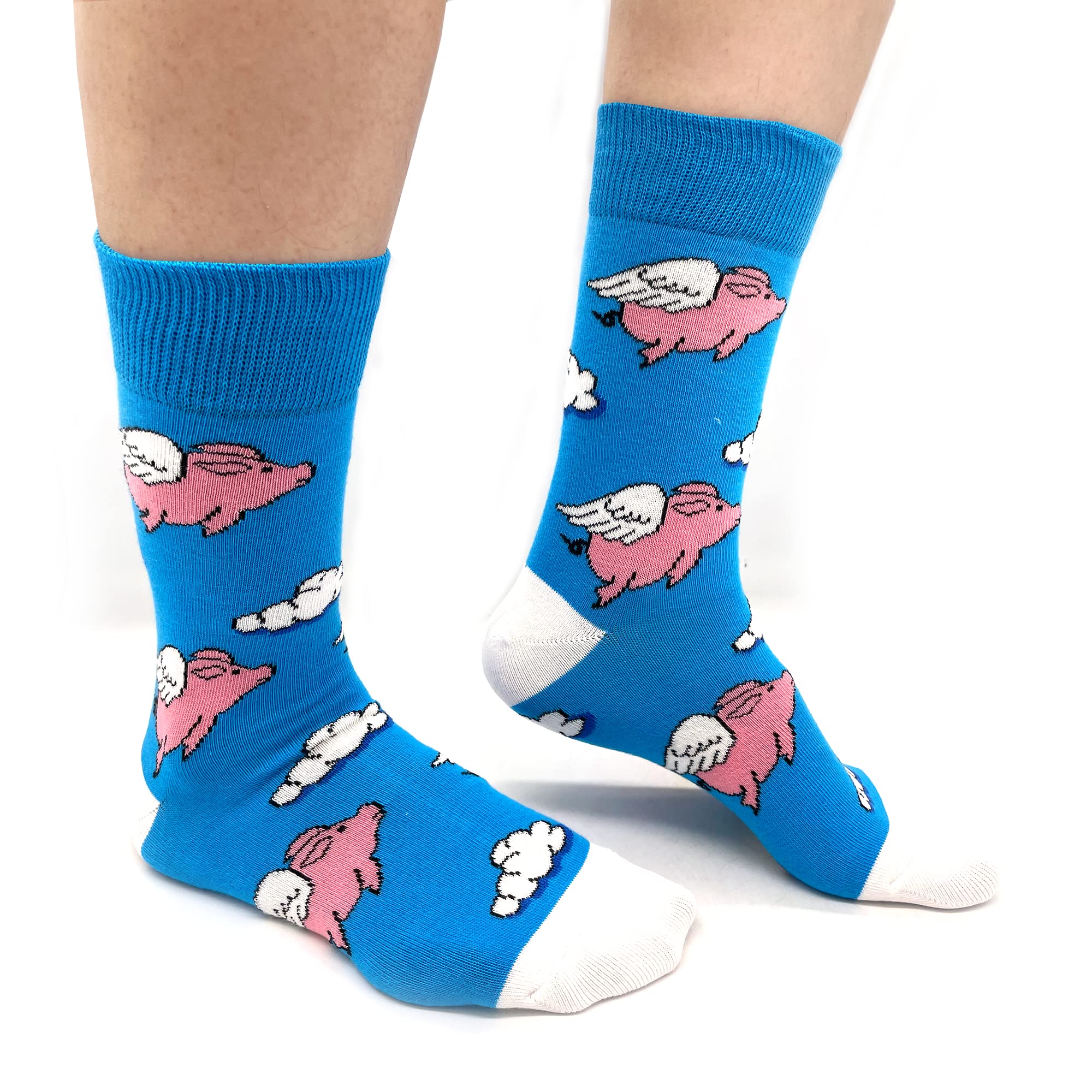 Novelty Socks for Women - Fun Animal Patterned Crew Dress Socks,Cute and Funny Cotton Crew socks