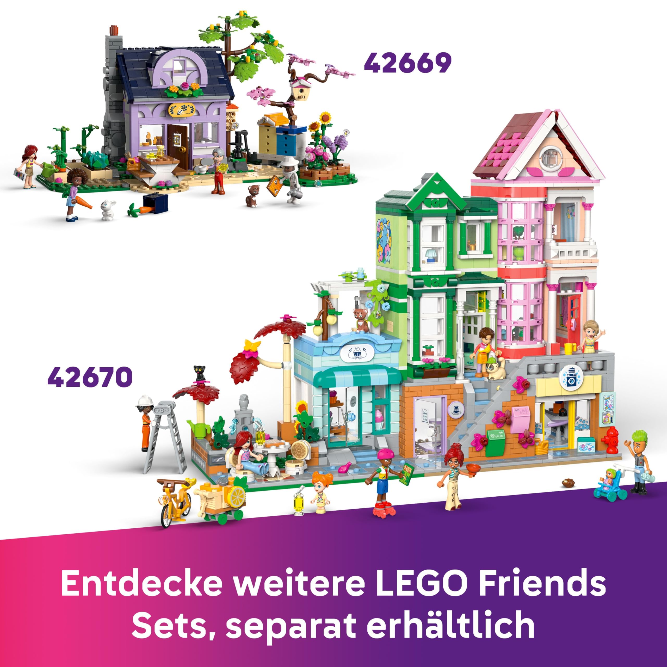 LEGO Friends Restaurant und Kochschule, Spielset für Rollenspiele, Lernspielzeug für Kinder ab 8 Jahren, fördert soziale Entwicklung, Geschenk zum Geburtstag oder zu Weihnachten für Mädchen 42655