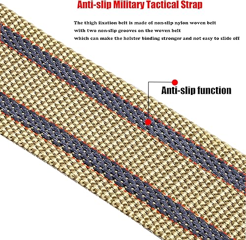 Miniatura 28 de Leg Holster Strap, Tactical Leg Strap Thigh Belt Military Outdoors EDC Leg Hanger Band for Drop Leg Holsters Hunting Cosplay