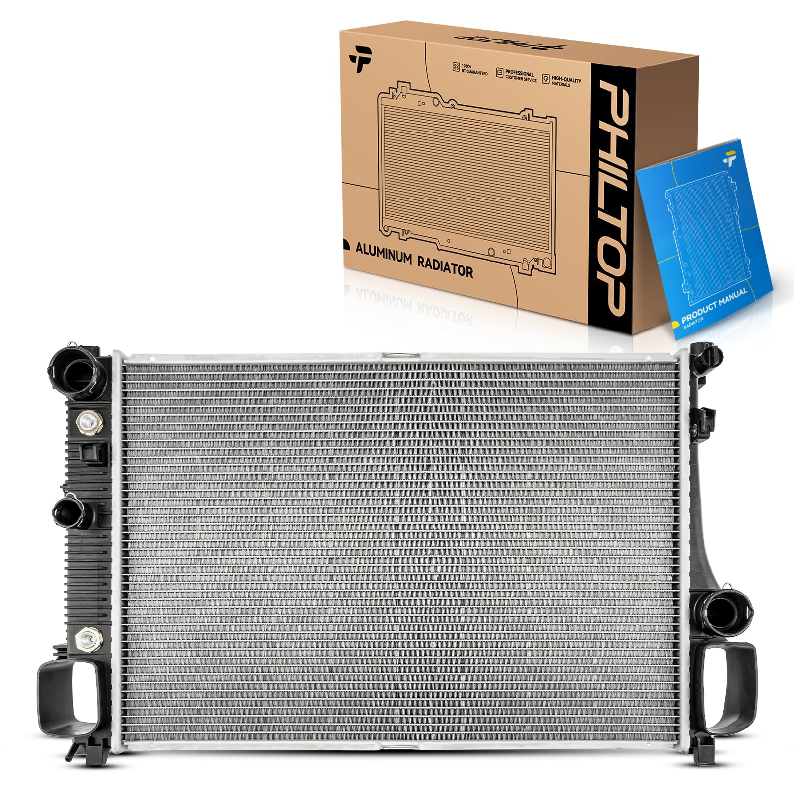PHILTOP CU2875 Radiator 18-3/16"Core Compatible With 2007-2011 S550, CL550, CL600 2007-2013 S600, S65 AMG 2008-2010 S63 AMG 2008-2011 CL63 AMG, CL65 AMG 2012-2013 S350