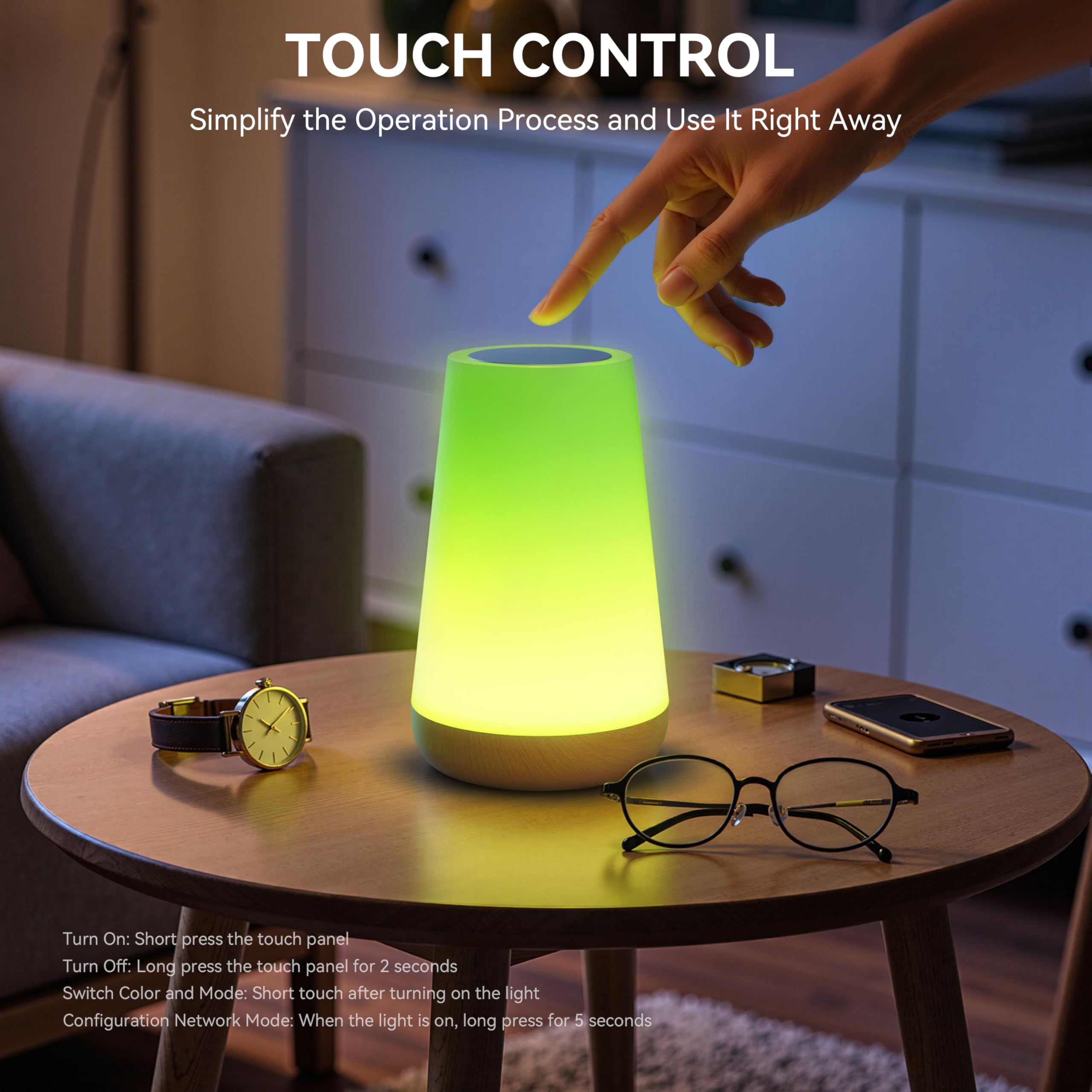 B.K.Licht Led-plafondlamp WiFi RGB-CCT plafondlamp, app-besturing, iOS