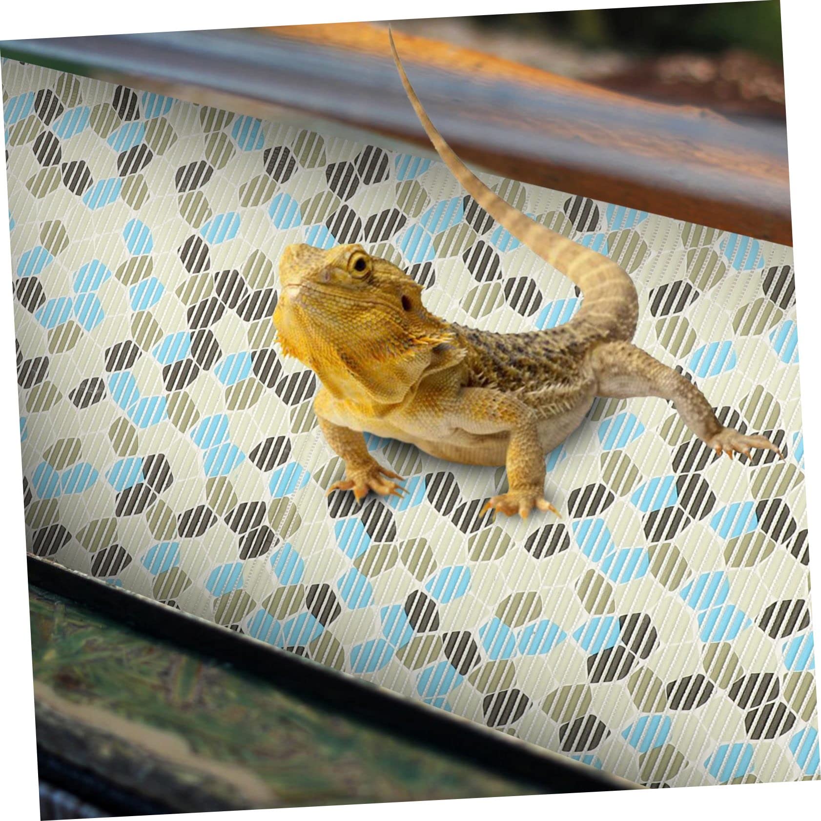 BESPORTBLE Tappetino Terrario Rettili e Morbido in Poliestere | Serpenti, Rivestimento per Habitat, Struttura Flessibile e Confortevole, Formato Singolo