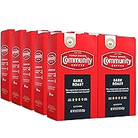 Vista 17 de Community Coffee Mezcla de café y achicoria de 16 onzas, café molido tostado oscuro medio, sellado al vacío, bolsa de 16 onzas (paquete de 1)