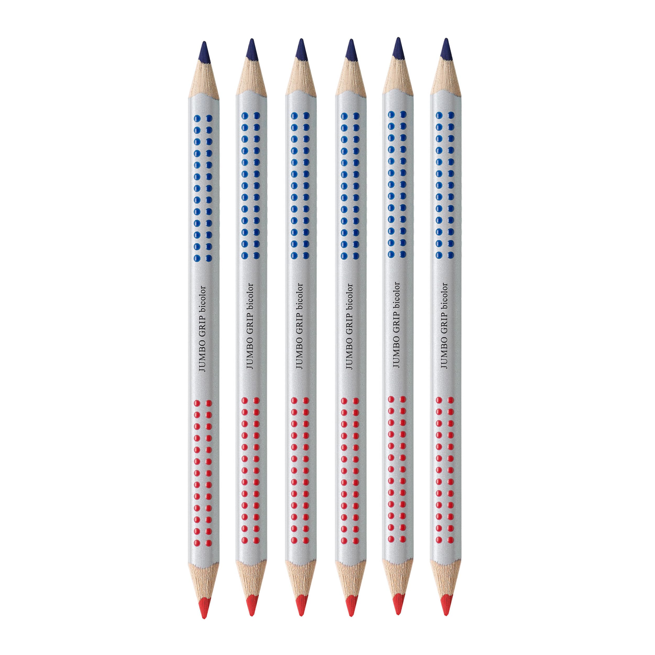 Faber-Castell Matite colorate Jumbo Grip 6 pezzi rosso blu