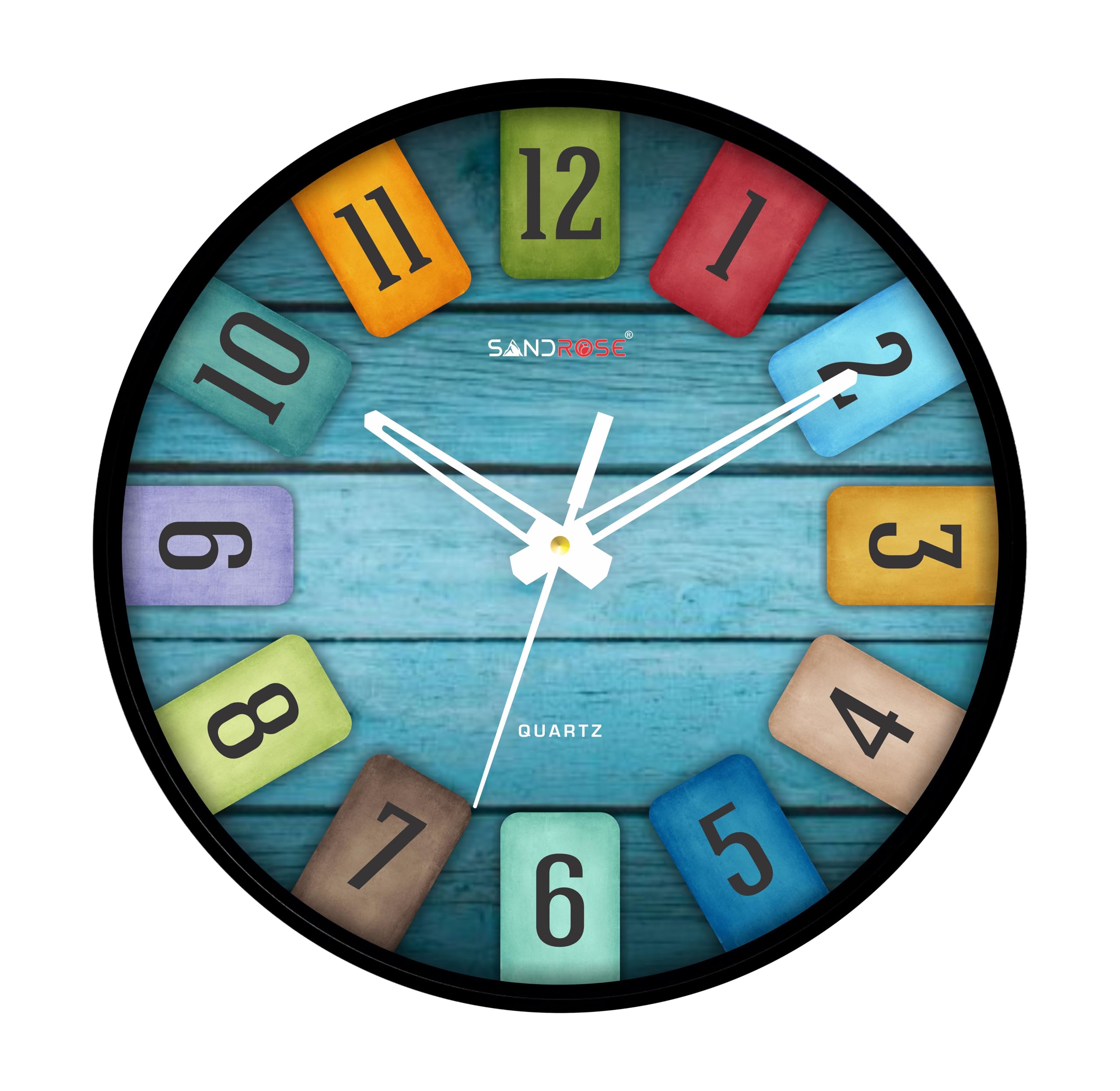 SANDROSE 10-inch Classic & Stylish Wall Clock with Modern Touches, Perfect for Home Living Room Bedroom Hall Office -2058 (B0D3QKS1CK) Amazon Price History, Amazon Price Tracker