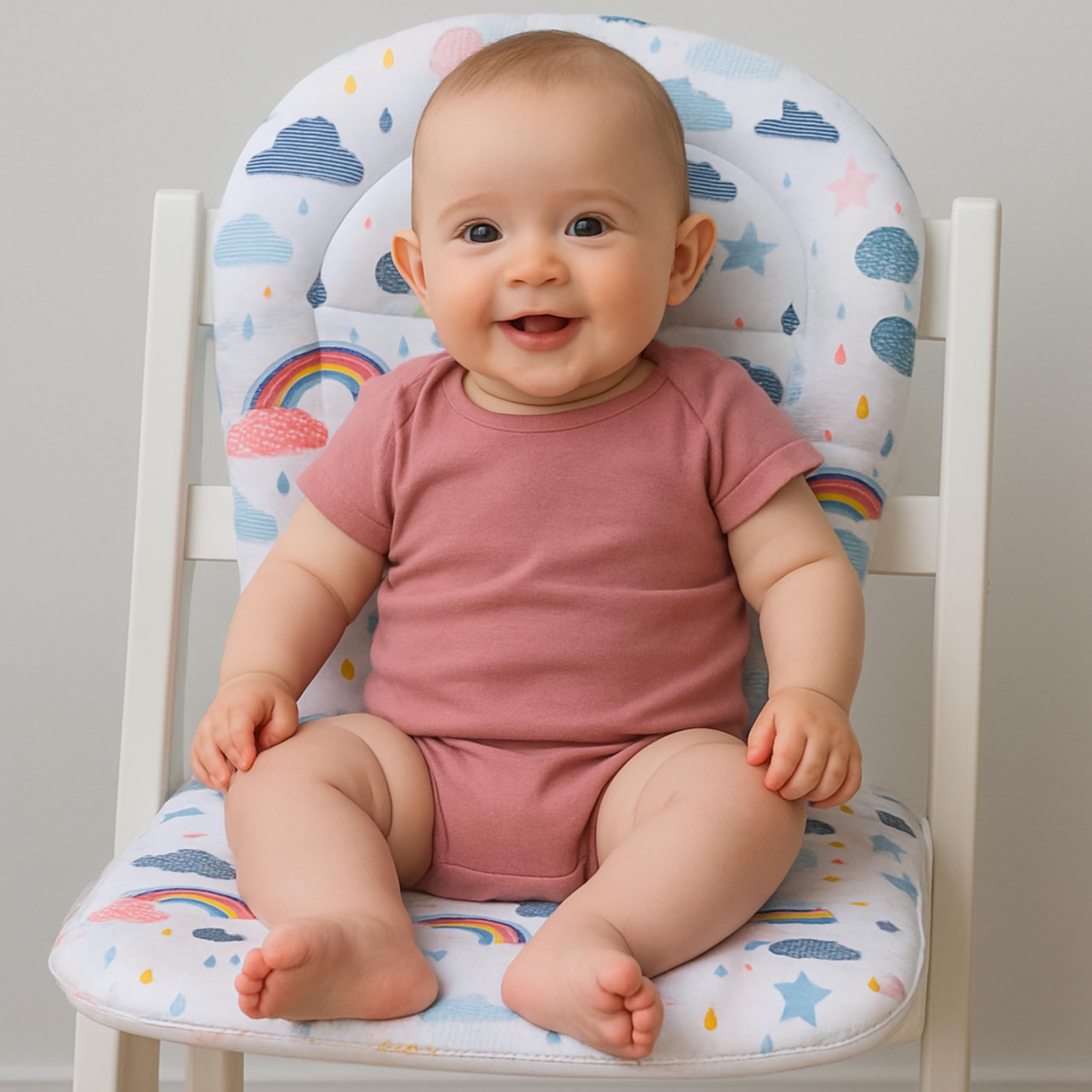 ZAEGO Kids Baby High Chair Stroller Seat Cushion Liner Pad Mat Cover Protector Comfortable Soft Thick Cushion Baby Strollers Accessories. 4