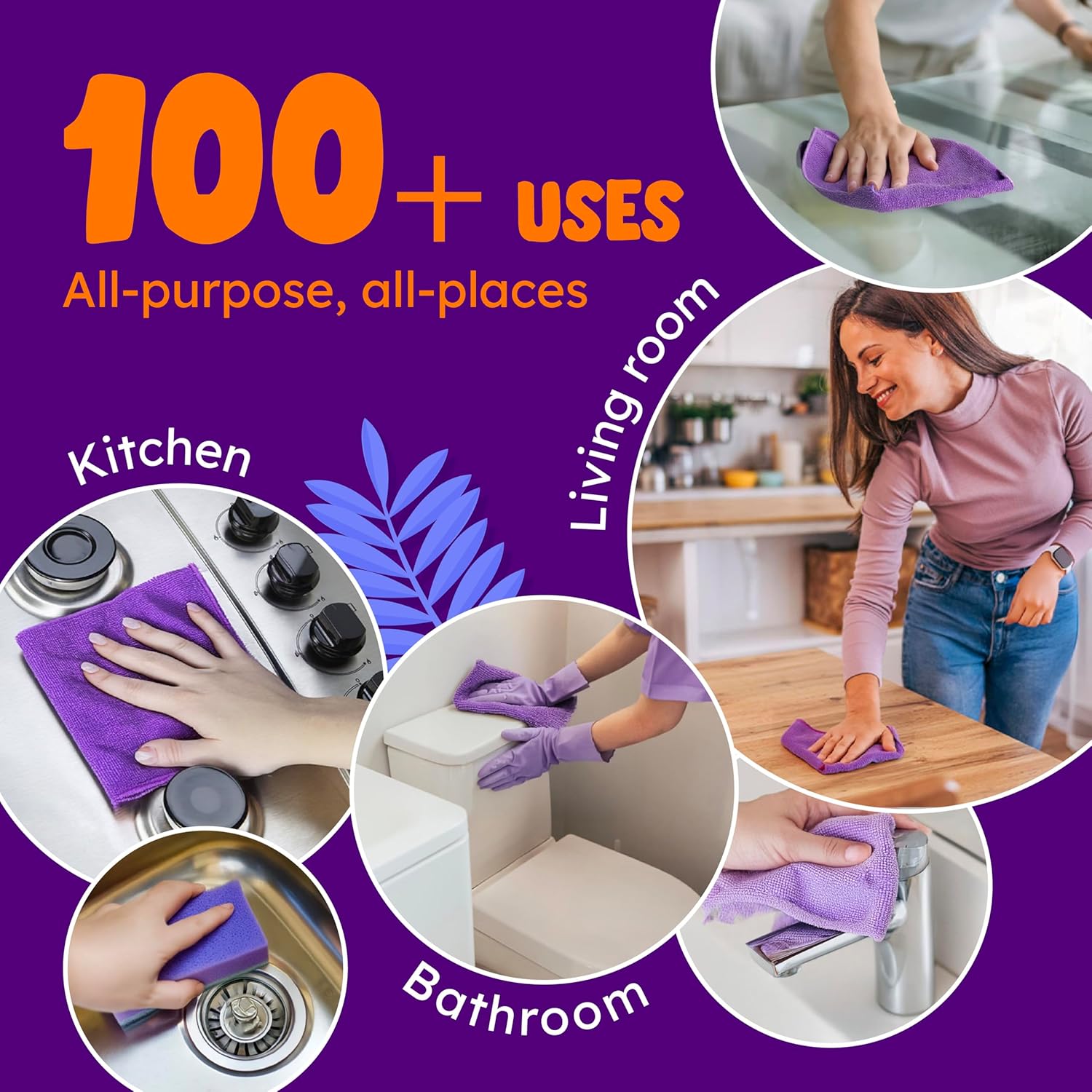 Originally Yellow Lavender distilled white vinegar for cleaning purpose Spray | Cleaning Vinegar For home | Living Room, Bathroom, & Kitchen | Plant-Derived All Purpose Cleaner Spray | 3 Pack