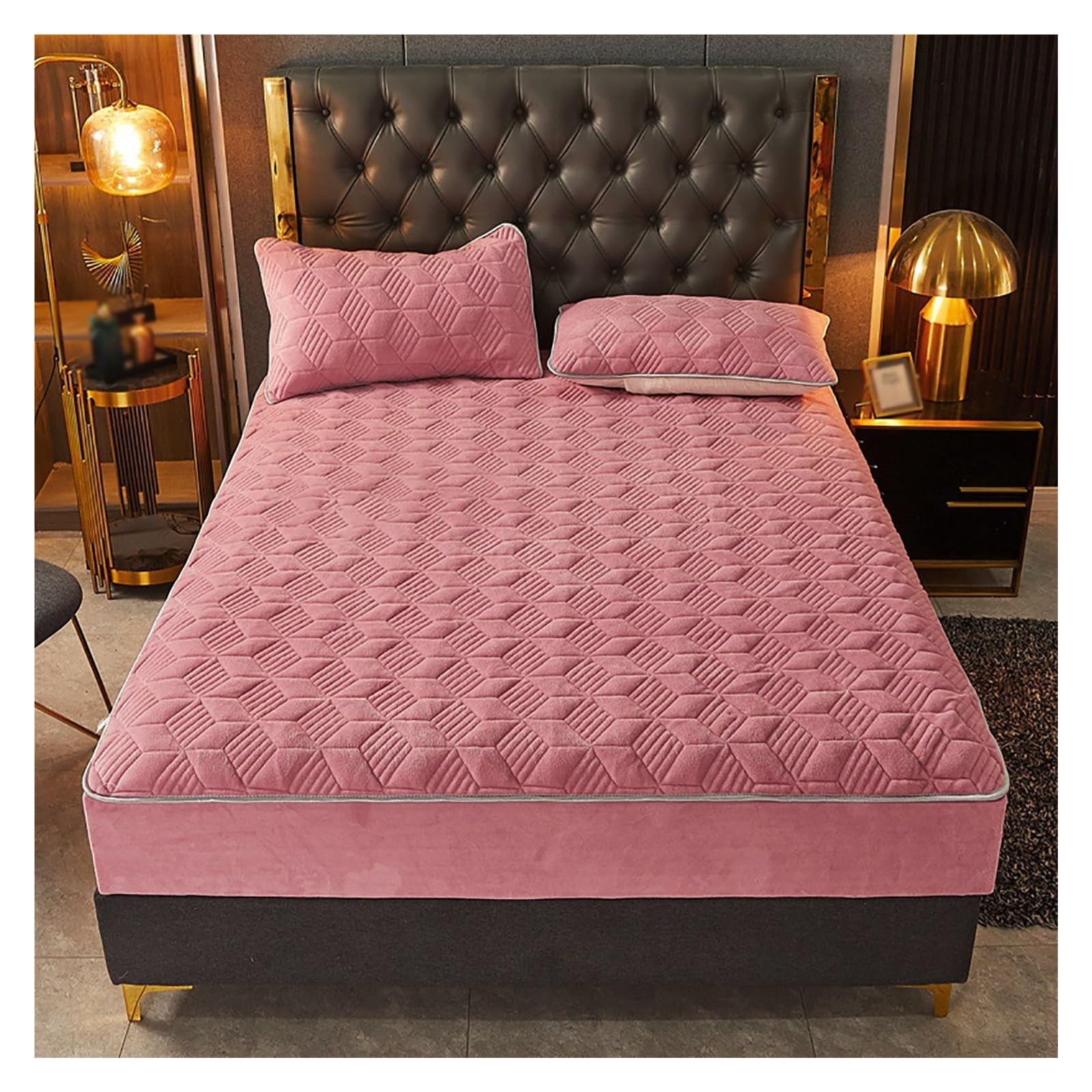 Drap-housse velours de prestige 120x200, literie haute qualité toutes saisons