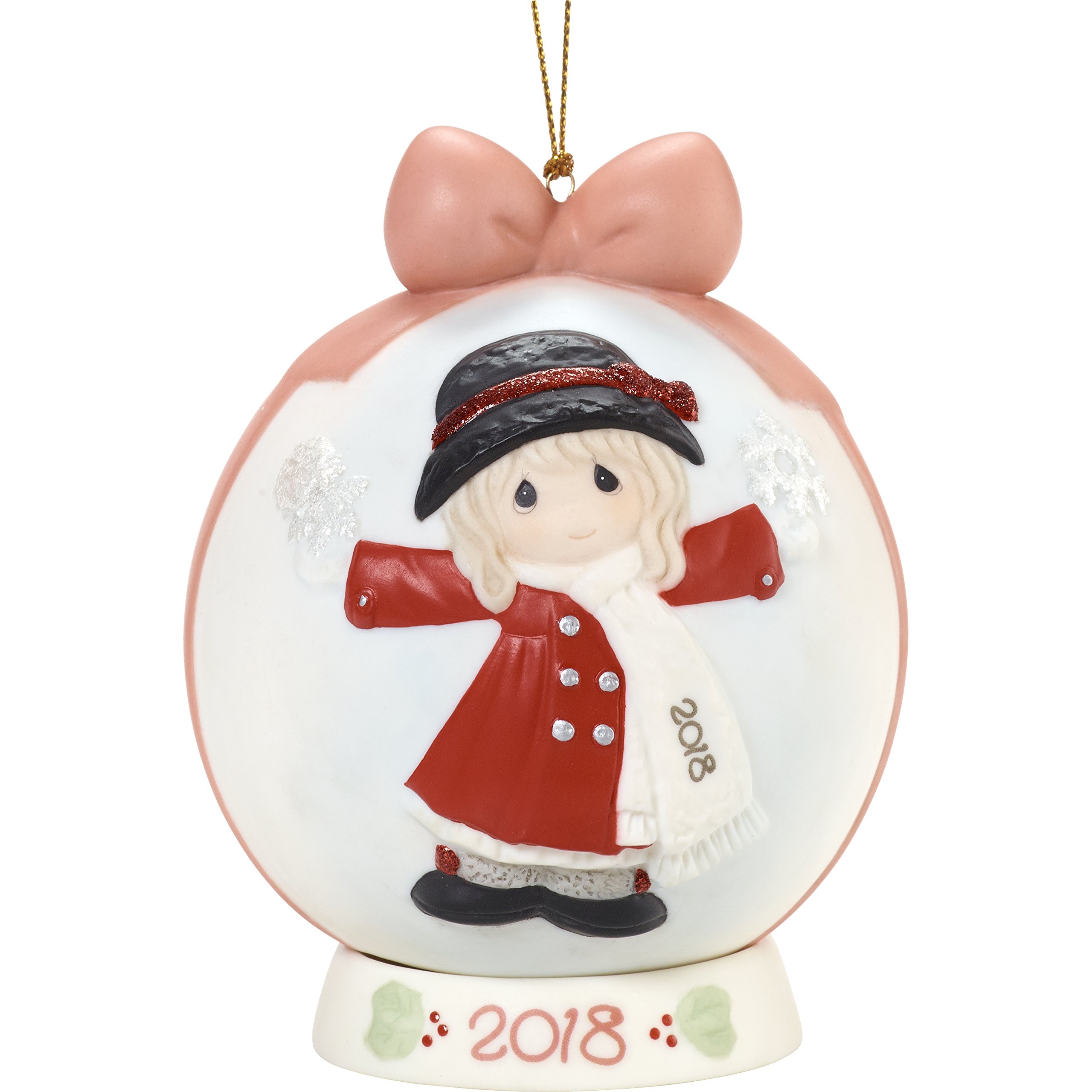 Boule Prestige Precious Moments 2018 Décoration Noël Peinte à la Main