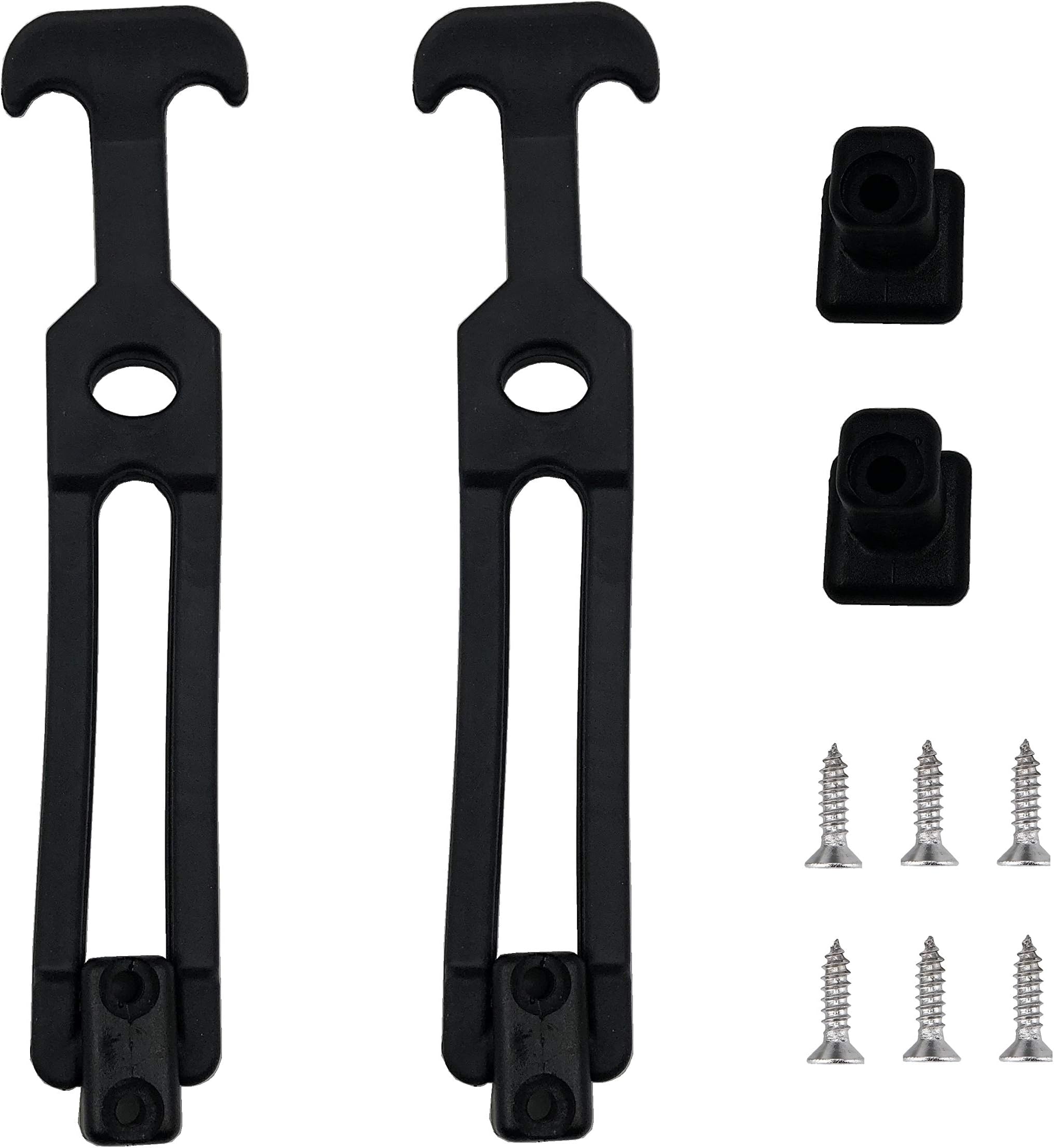 Creatyi 2 PCS Latest Model 8'' Rubber Flexible T-Handle Draw Latches,for Tool Box,Cooler, Golf Cart, Engineering Machine Hood or Farm Machinery