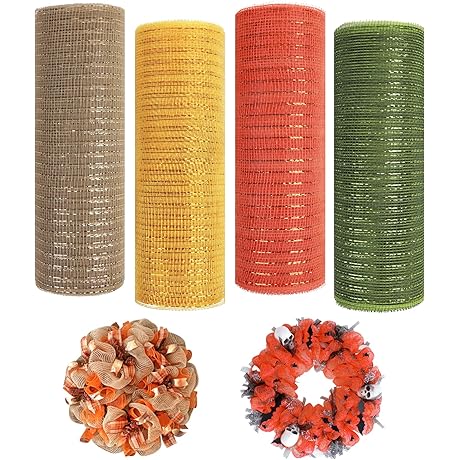 4 Rolls Easter Mesh for Wreaths