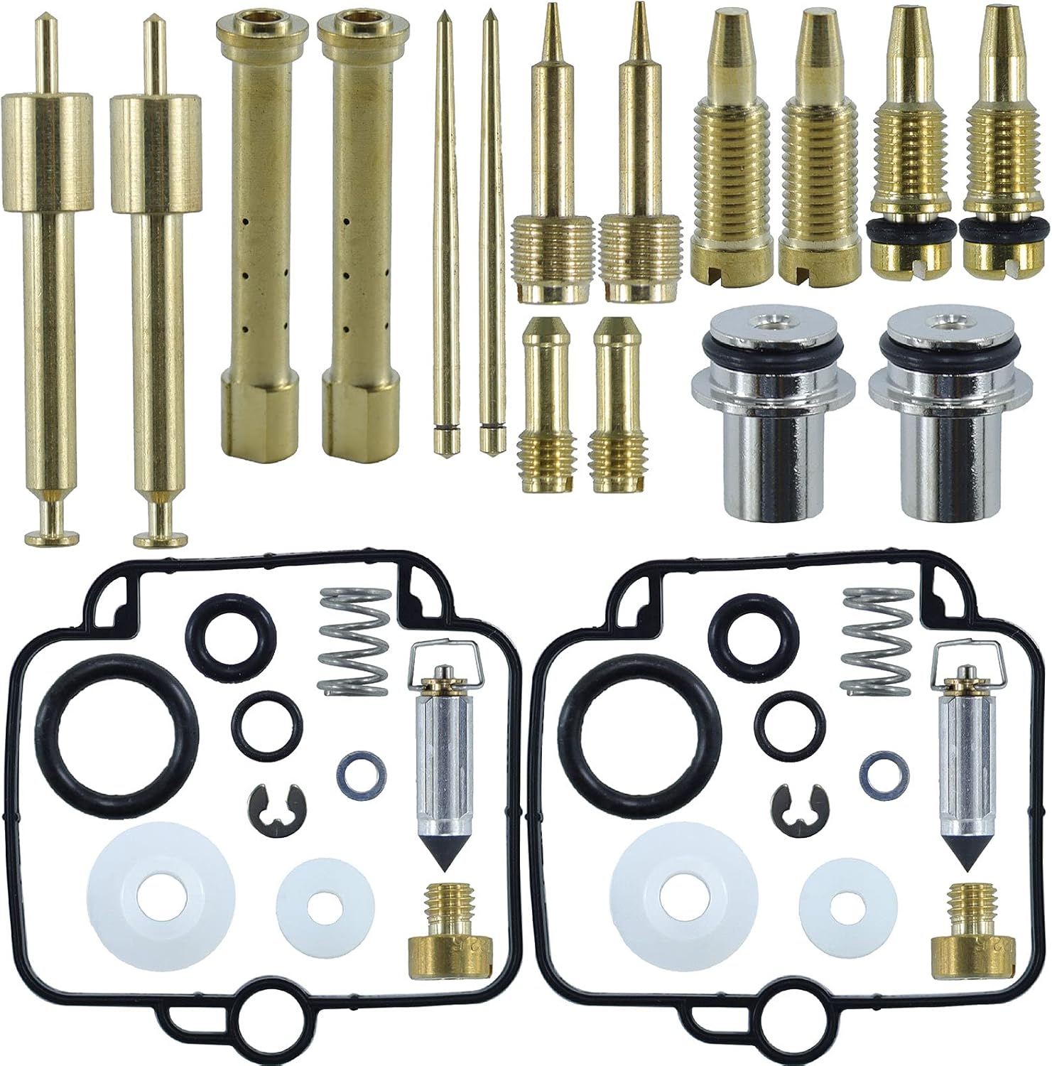 POSFLAG 2 Pack DR250 DR350 Carburetor Rebuild Repair Kit