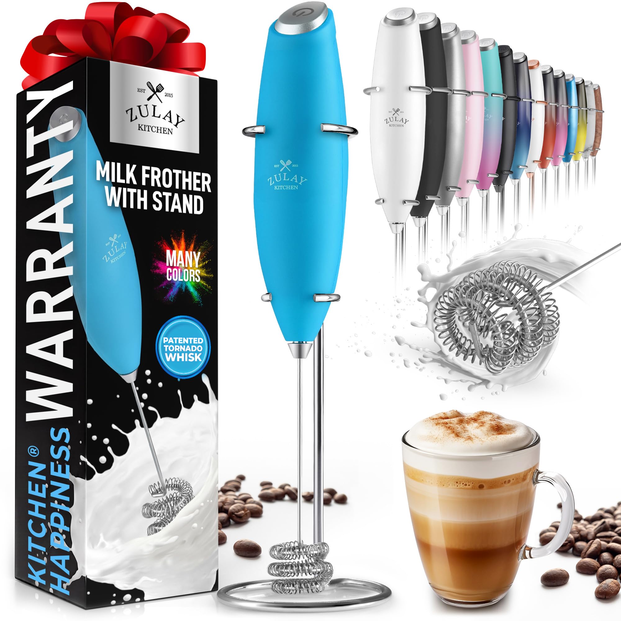 Amazon.com: Zulay Powerful Milk Frother for Coffee with Upgraded