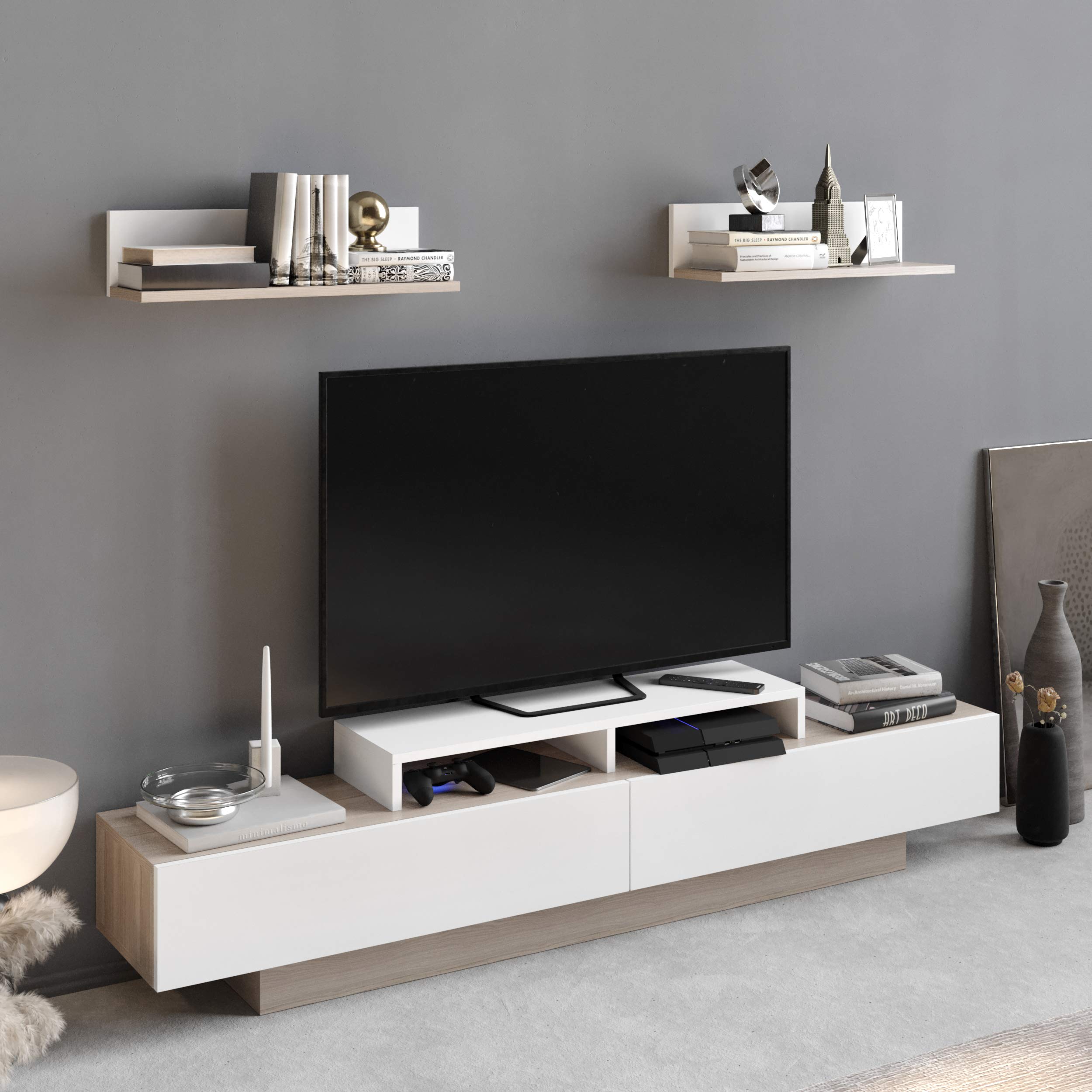 Decorotika - Lusiana 71'' TV Stand and Entertainment Center for TVs up to 75