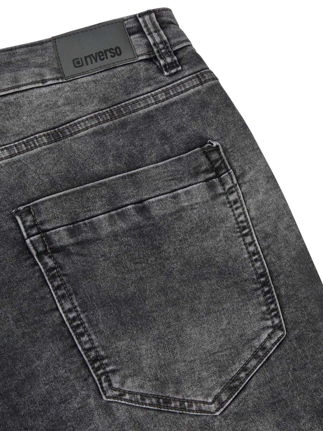 riverso Męskie jeansy spodenki RIVPaul krótkie spodnie lato bermudy Stretch Denim szorty dresowe bawełna szaro-niebieski ciemnoniebieski w30 w31 w32 w33 w34 w36 w38 w40 w42