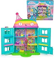DREAMWORKS GABBY'S DOLLHOUSE, 14 Pc Celebration Dollhouse, 25-Inches Tall, with Toy Figures, Doll House Furniture & 10 Sounds, Kids Toys for Girls & Boys Ages 3+