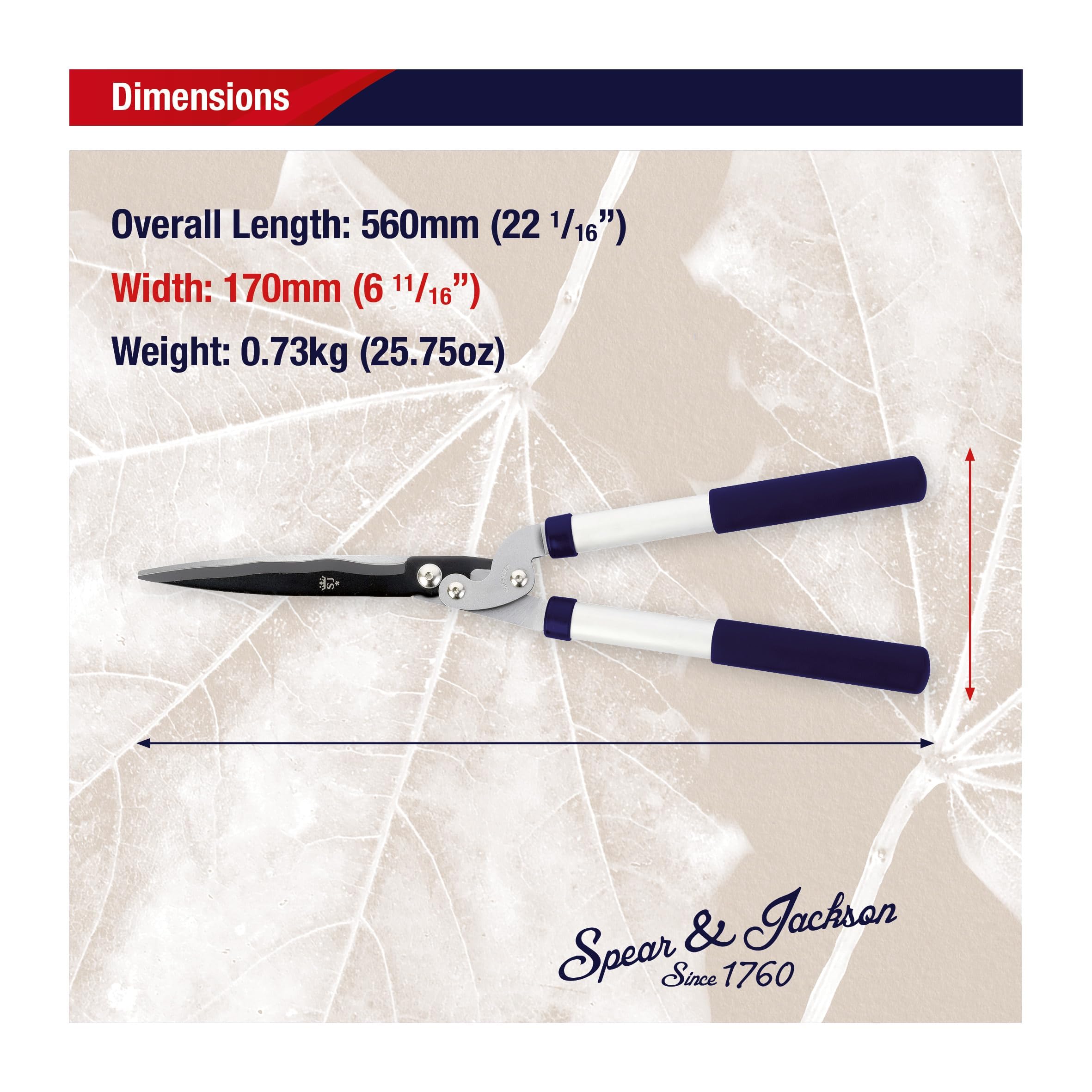 Spear & Jackson 8170RS Cisaille à haie à engrenages Razorsharp