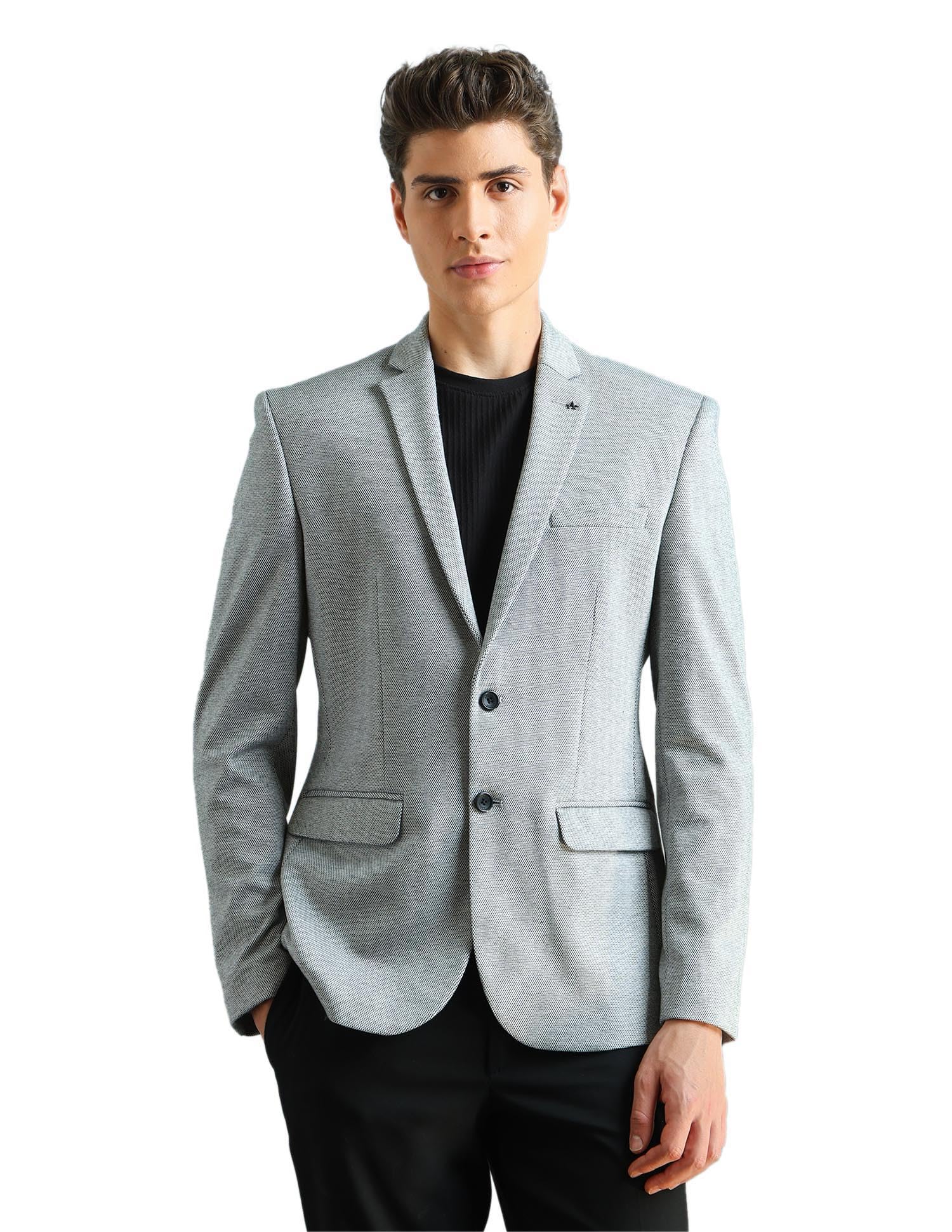 Men's Zero Calorie Slim Fit Textured Blazer