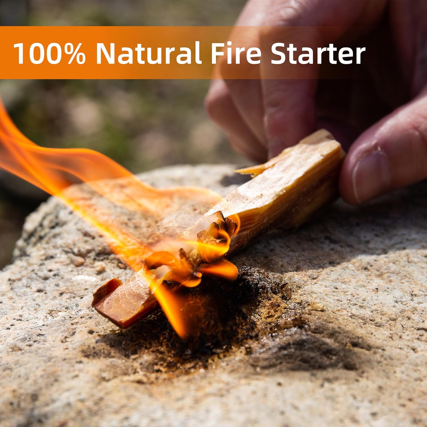40 lbs Fatwood Fire Starter Sticks, 100% Natural Kindling Firewood Firestarter for Stoves, Pine Wood for Fireplaces, Campfires, Bonfires, Grill