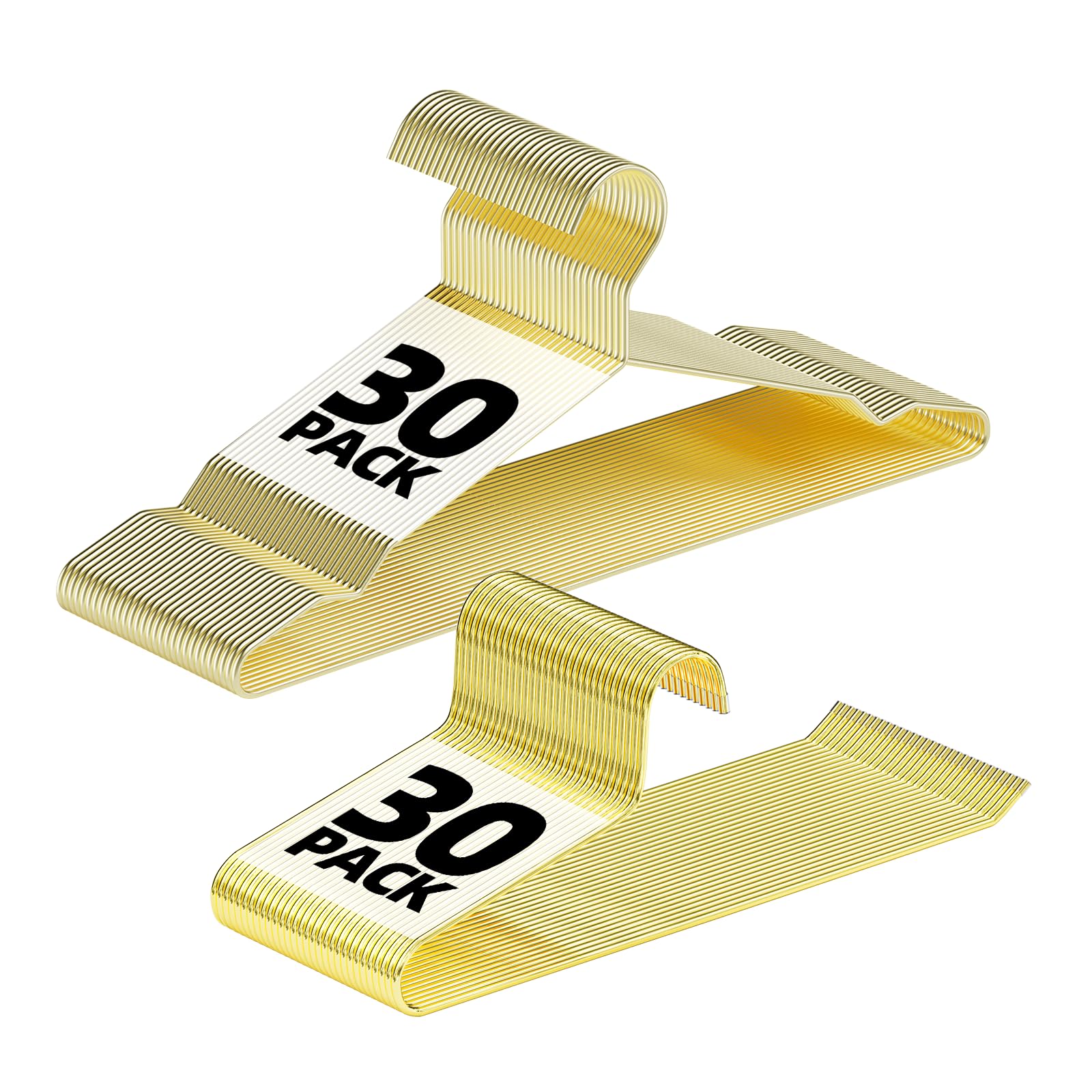 Amazon.com: 30 Pack Gold Hangers & 30 Pack Pants Hangers : Home