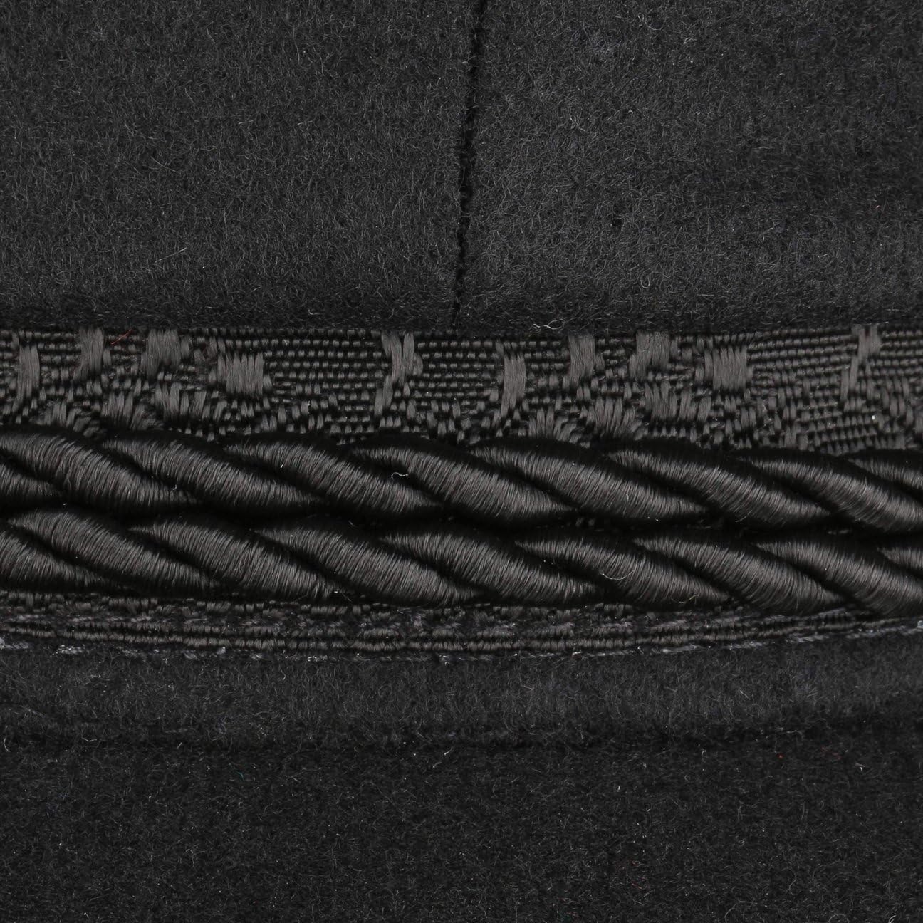 HAMMABURG Gorra Elbsegler Tradicional Capitán Marinero de Paño con Visera Cordeles y Botones Negros Hombre