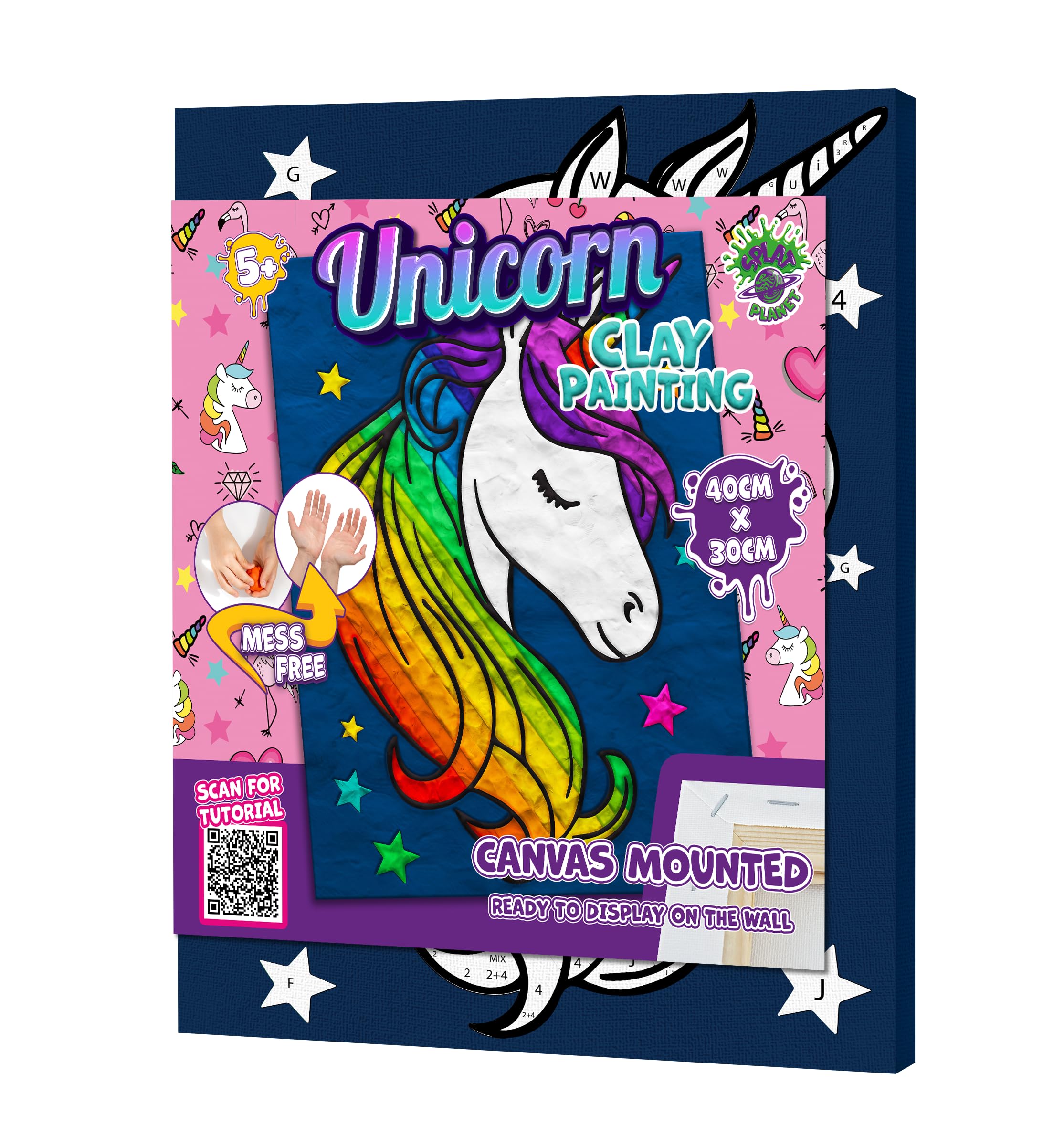 Mess-Free Unicorn Clay Painting Kit, Air Dry Clay Modelling Kit