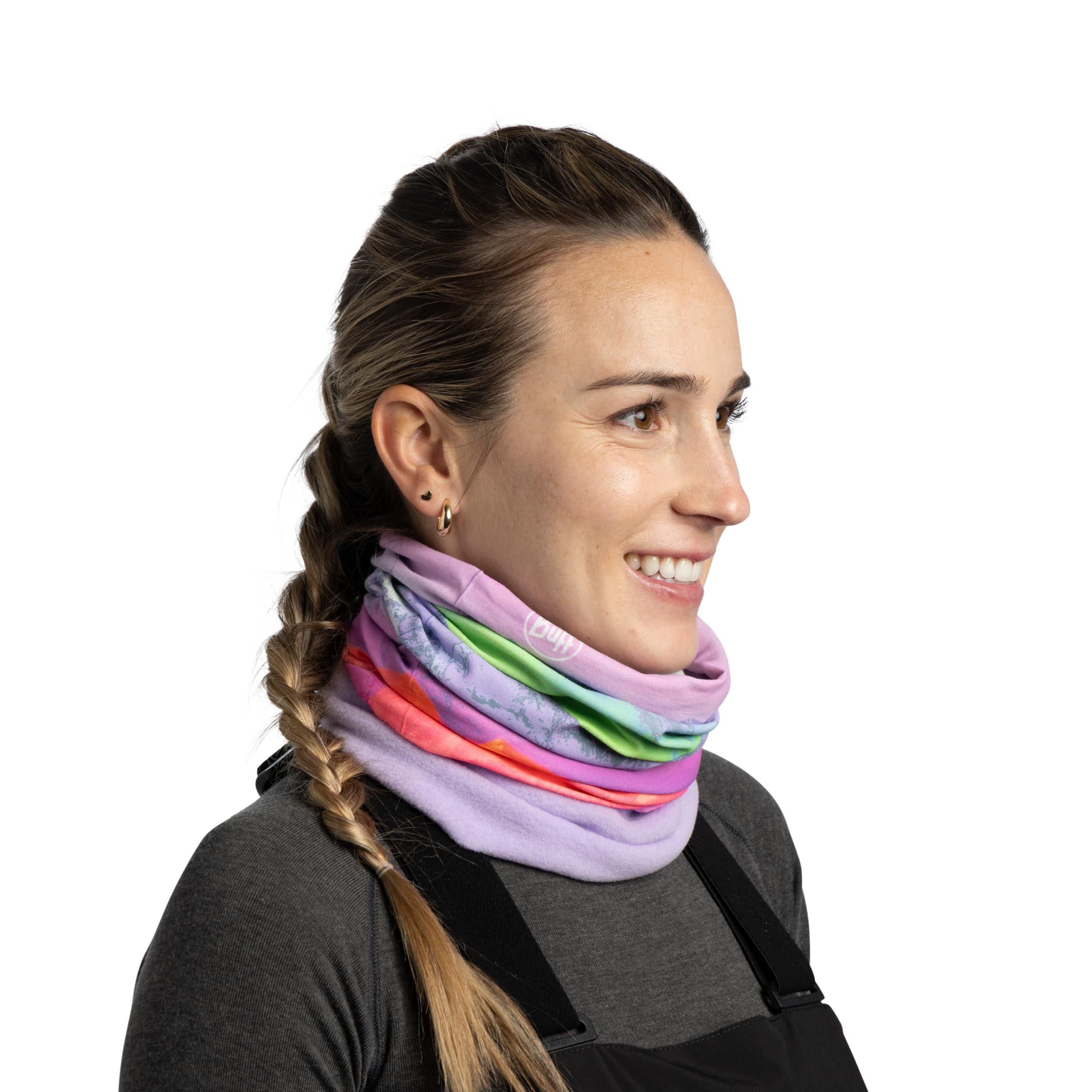 Buff| Braga de cuello Polar Multifucional, Calida, Forro, Comoda, Sueve Hombre Mujer Talla única Lilac