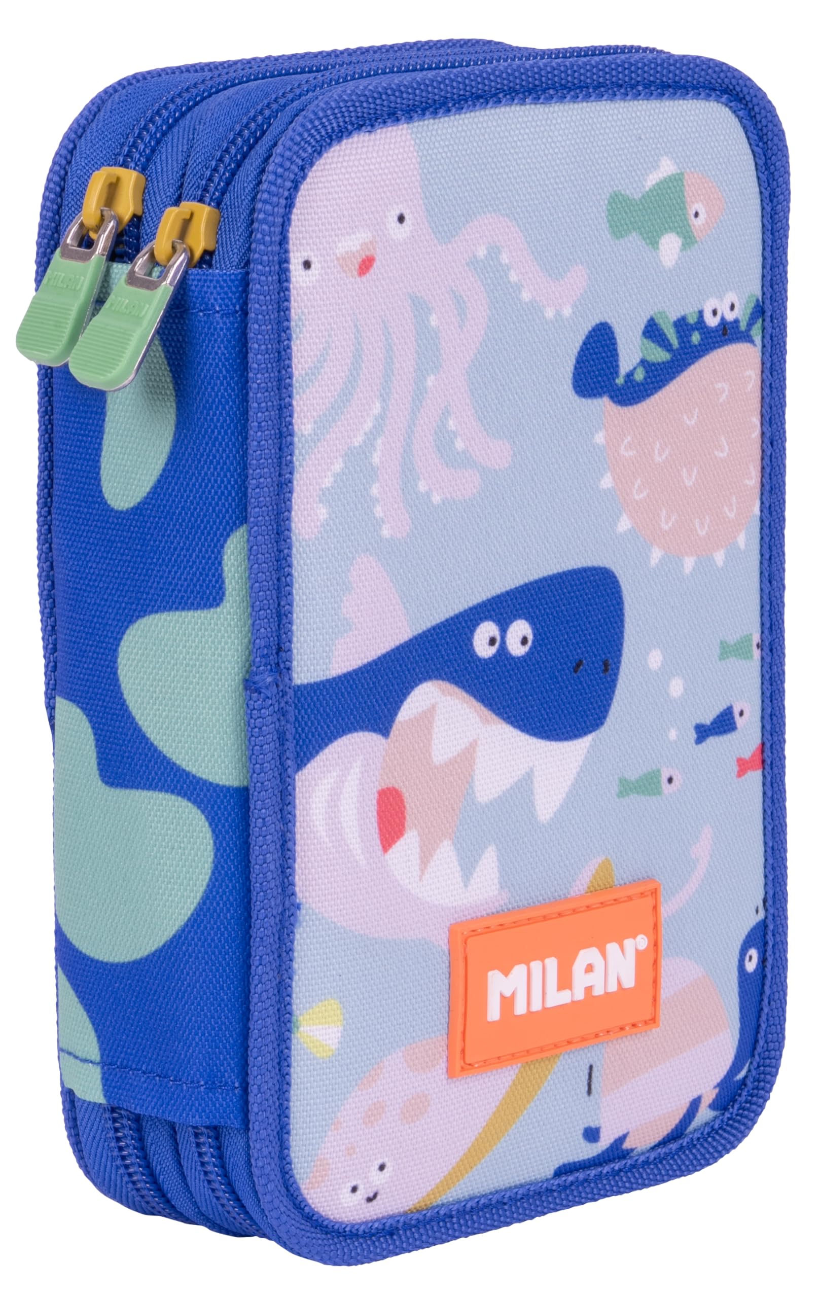 MILAN Blue Odyssey Special Series 2 Tier Pencil Case