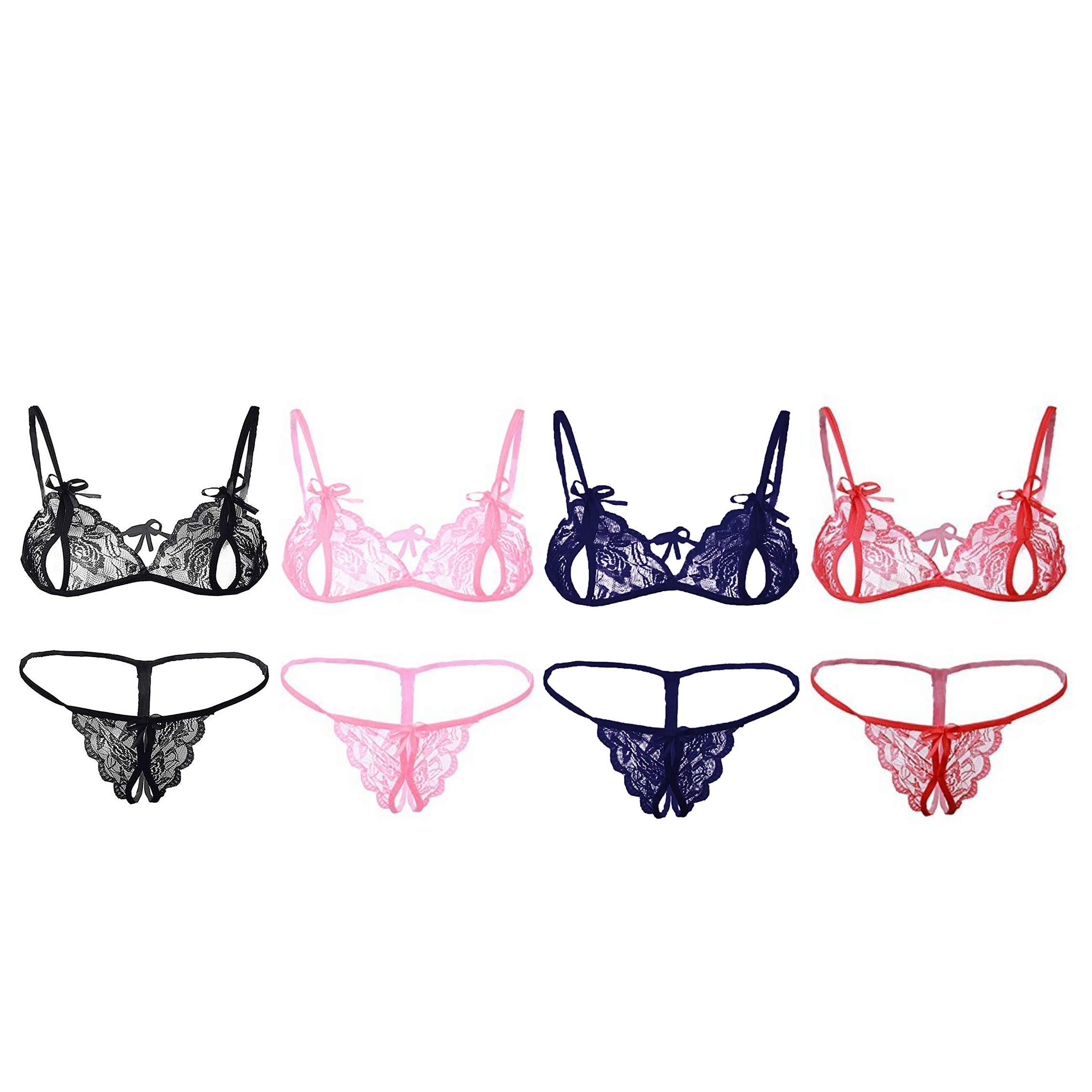 Women Lingerie Bra Panty Set Pack of 2 Free Size-image-4