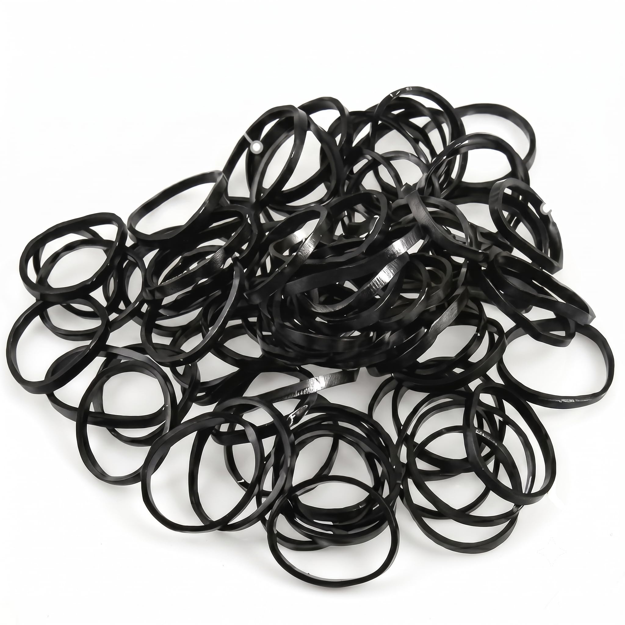 Disco Hair Rubber Bands | Black | Pack of 100 for Women/Girls-image-17