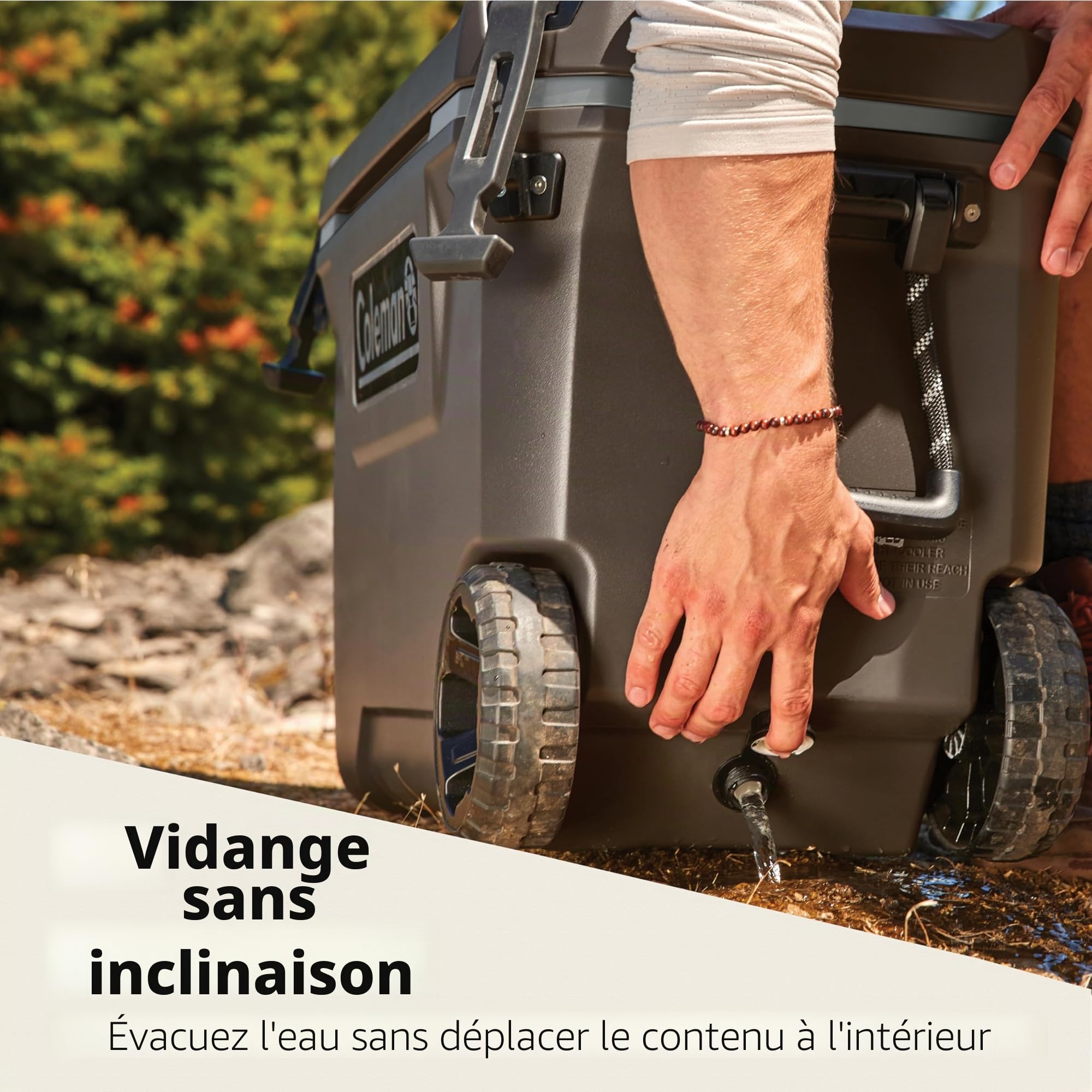 Coleman Convoy Glacière | Capacité 27L-62L | Contient la Glace Pendant 2-4 Jours | Isolation entièrement en Mousse | Grande glacière Portable pour Une Utilisation Robuste en extérieur