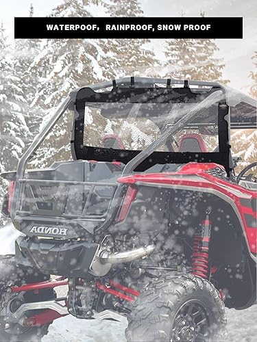 Miniatura 7 de Parabrisas trasero suave UTV - Ventana trasera Polaris RZR - Duradero, fácil de instalar, compatible con RZR XP 1000 y TURBO (2014-2023) - La