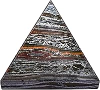 Vista 63 de Cristales curativos de pirámide de labradorita de Amazing Gemstone - Figurina de gran pirámide de 1" de piedra natural para meditación, Reiki