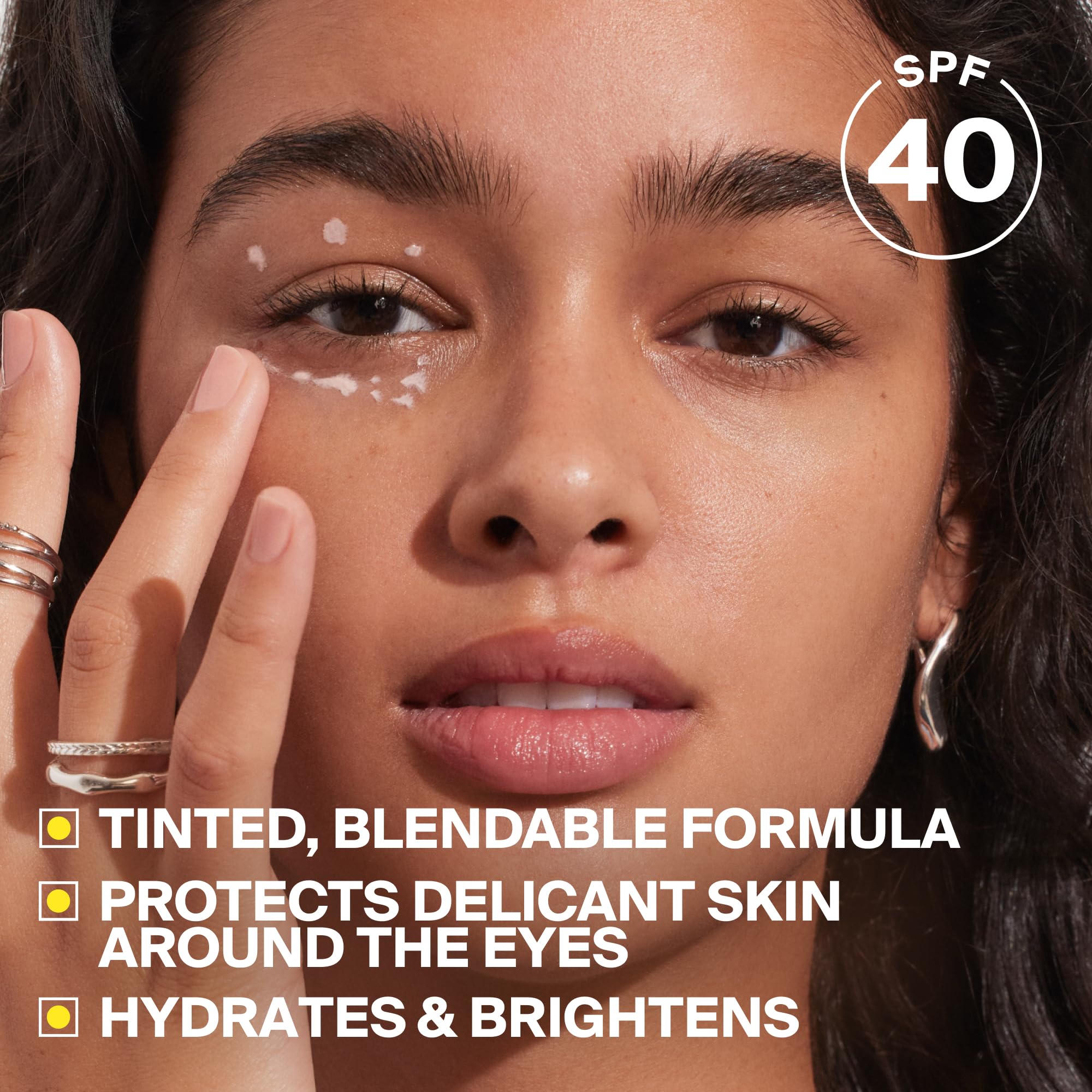 Supergoop! Bright-Eyed Mineral Eye Cream, 0.5 fl oz - SPF 40 PA+++ Hydrating & Illuminating Mineral Sunscreen - Under Eye Cream for Dark Circles & Puffiness - Revives Tired Eyes: 0.5 Fl Oz (Pack of 1)