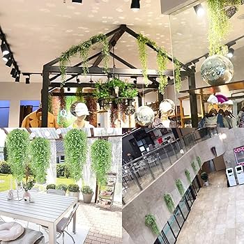 Amazon｜【Charming Club】フェイクグリーン 吊り下げ 人工観葉