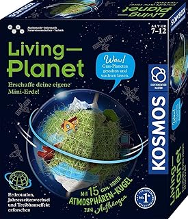 KOSMOS 637255 Living Planet, Create Your Own Mini Earth, Greenhouse, Experiment Box for Children, Biosphere, Botany and Biology for Children from 8 Years